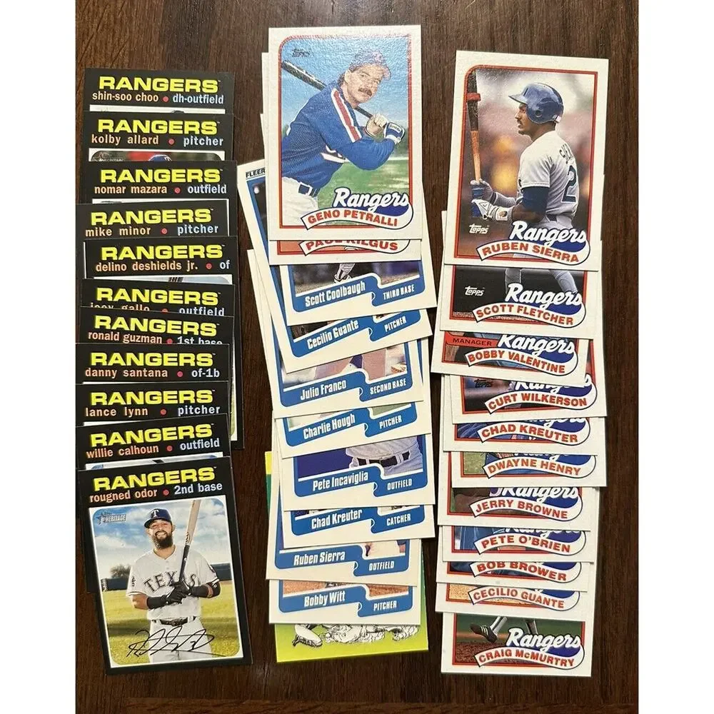 Huge Lot Texas Rangers Baseball Cards 144 Different Cards